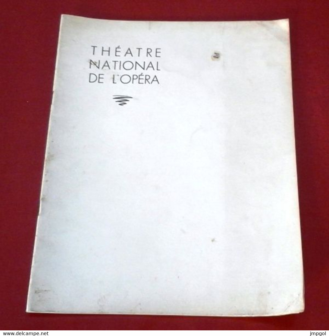 Théâtre National De L'Opéra 1954 En Honneur Empereur Ethiopie Les Indes Galantes Rameau Etudes Riisager - Programmes