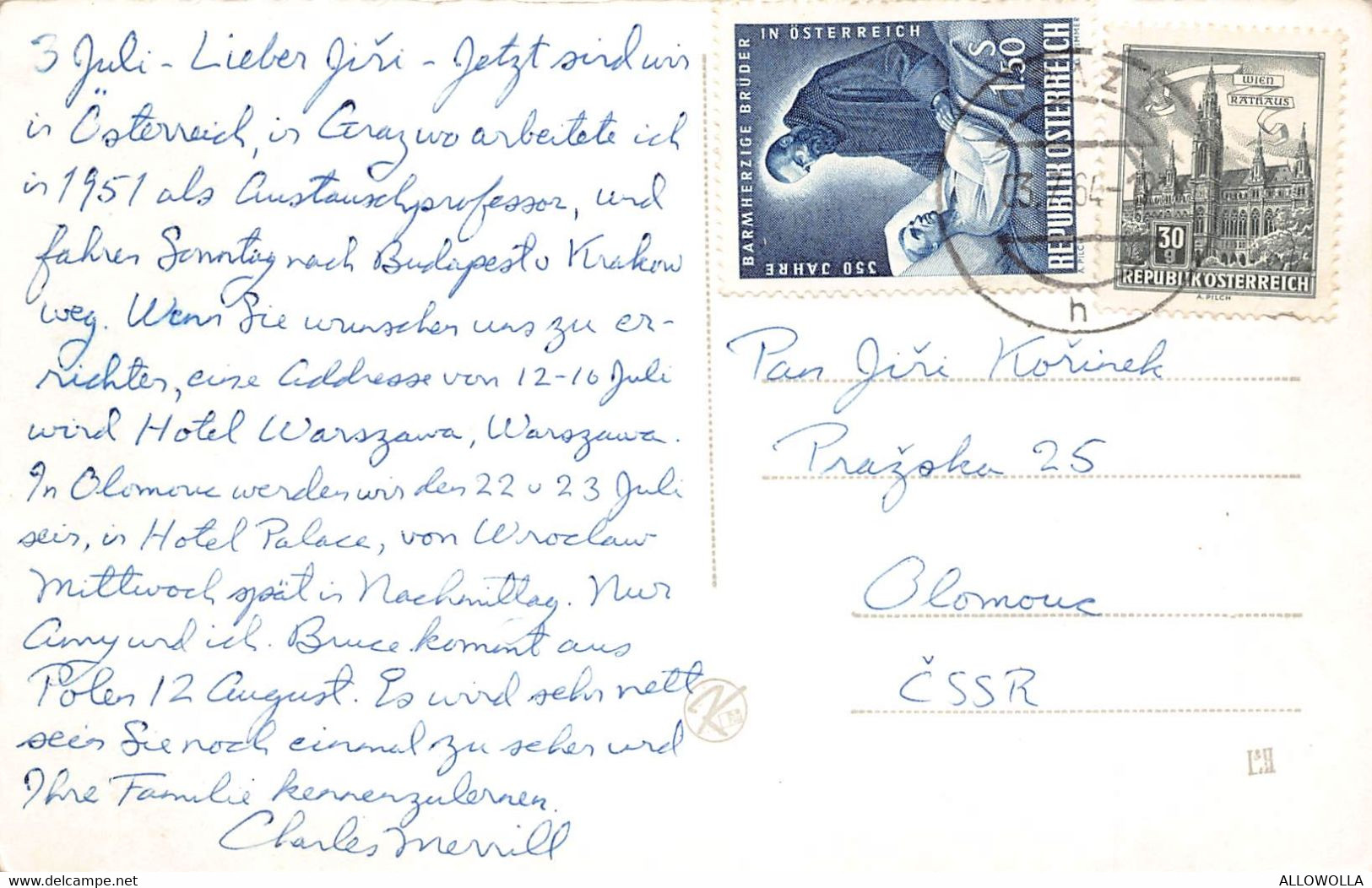 12355 "WIEN-RINGSTRAßE MIT PARLAMENT" ANIMATA-TRAMWAY-VERA FOTO-CART. SPED.1964 - Ringstrasse