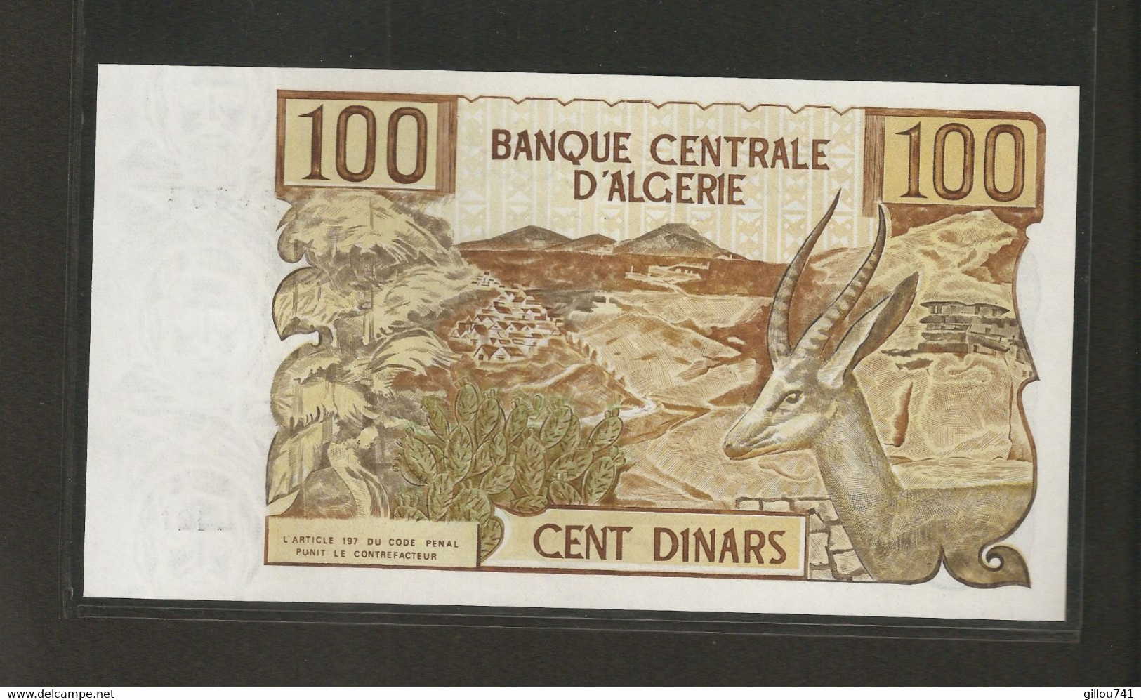 Algérie, 100 Dinars, 1970 Issue - Algérie