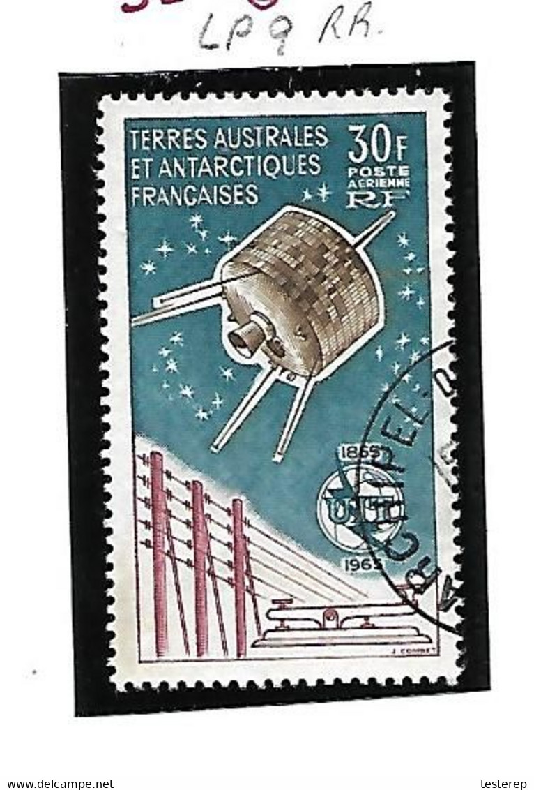 Terres Australes Et Antartiques UIT/Satélitte  1865/1965 Poste Aérienne N° 9 Oblit. - Autres & Non Classés