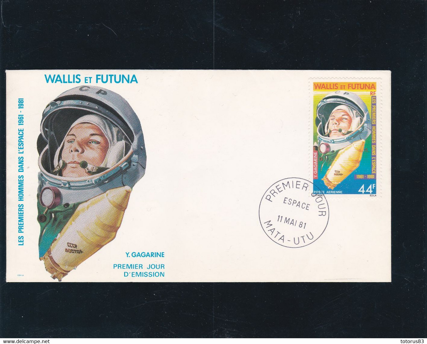 Wallis Et Futuna Enveloppe 1er Jour PA 109  Gagarine - Other & Unclassified