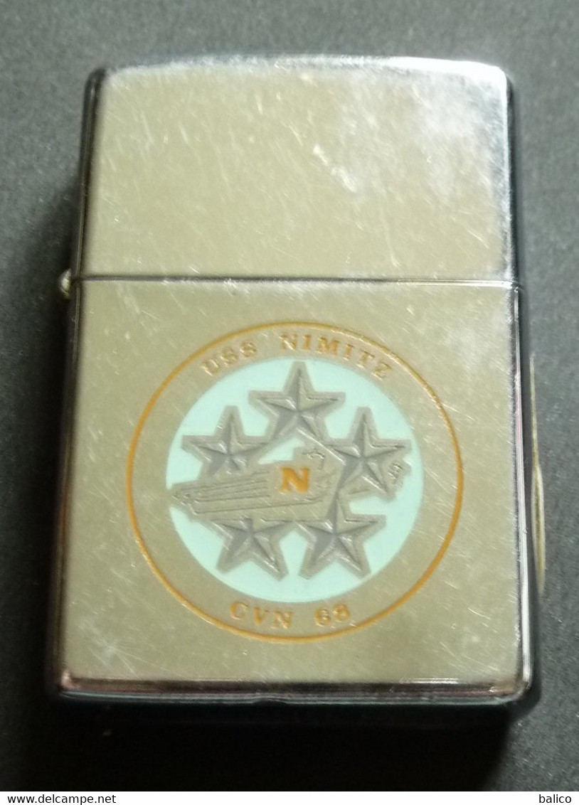 ZIPPO - U.S.S. NIMITZ - CVN-68 -  Chromé - 1982 - Réf, 827 - Zippo