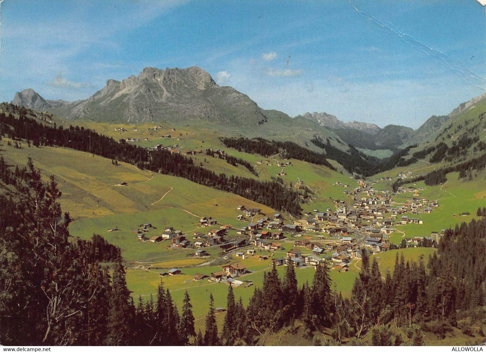 12359 " LECH AM ARLBERG-GEGEN OBERLECH MIT WIDDERSTEIN UND KARHORN " PANORAMA-VERA FOTO-CART. SPED.1988 - Lech