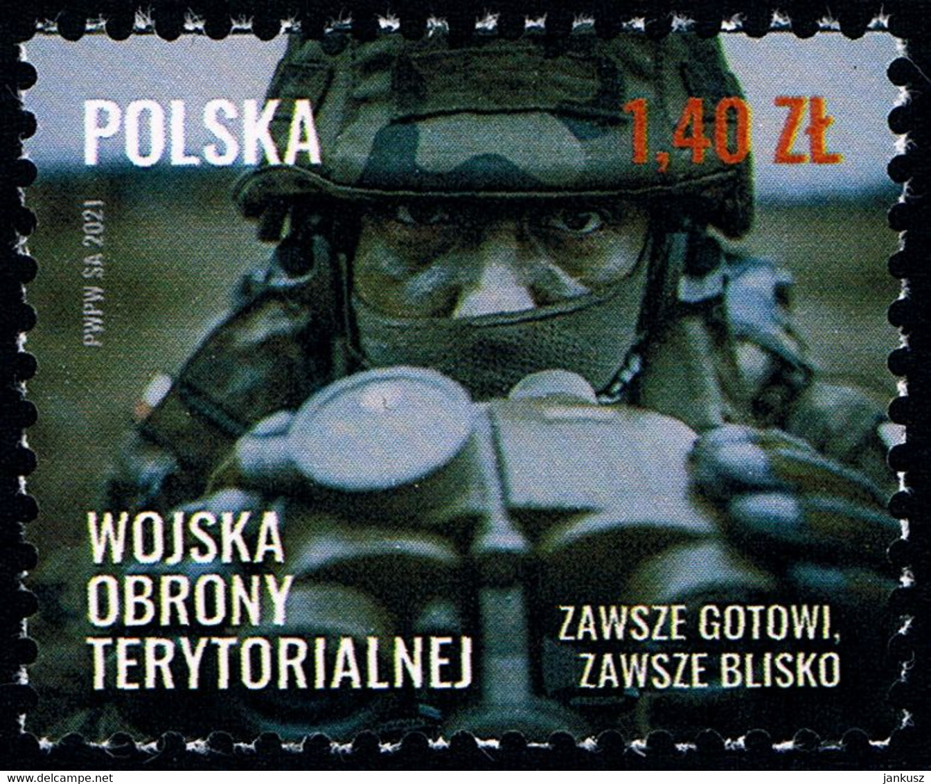 Poland 2021 Fi 5124 Mi 5274 Territorial Defense Forces - Unused Stamps