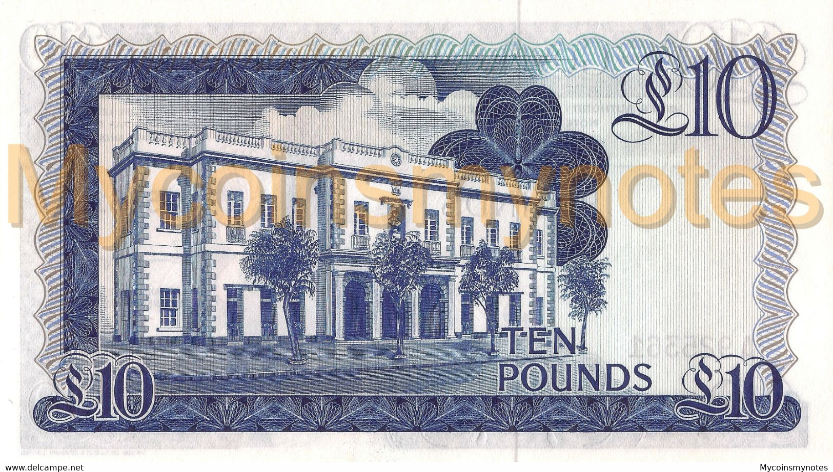 GIBRALTAR, £10 POUNDS, 1986, P22b, Prefix A, Q. Elizabeth II, UNC - Gibraltar