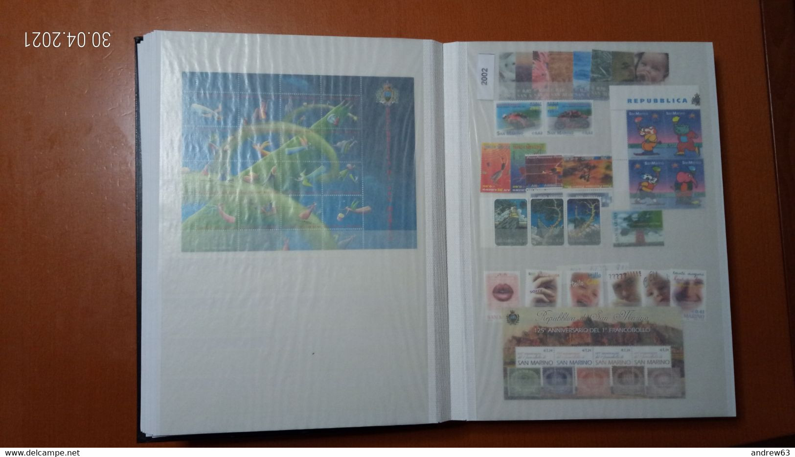 ALBUM - Collezione di SAN MARINO dal 1992 al 2010 - MNH - con BF e Libretti - Sotto Facciale Offerta al -30% - No Fenice