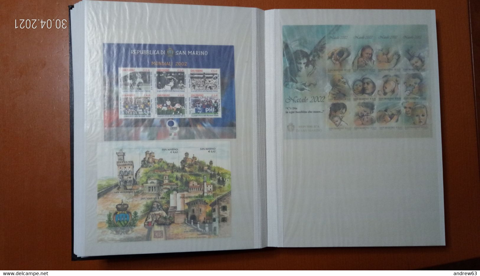 ALBUM - Collezione di SAN MARINO dal 1992 al 2010 - MNH - con BF e Libretti - Sotto Facciale Offerta al -30% - No Fenice