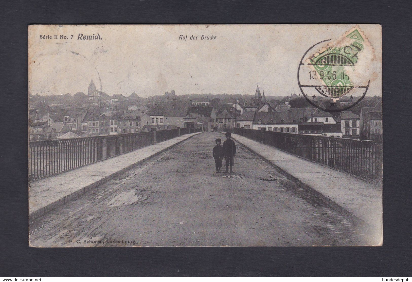 Luxembourg Remich Auf Der Brücke ( Pont Sur La Moselle  Ed. Schoren 46447) - Remich