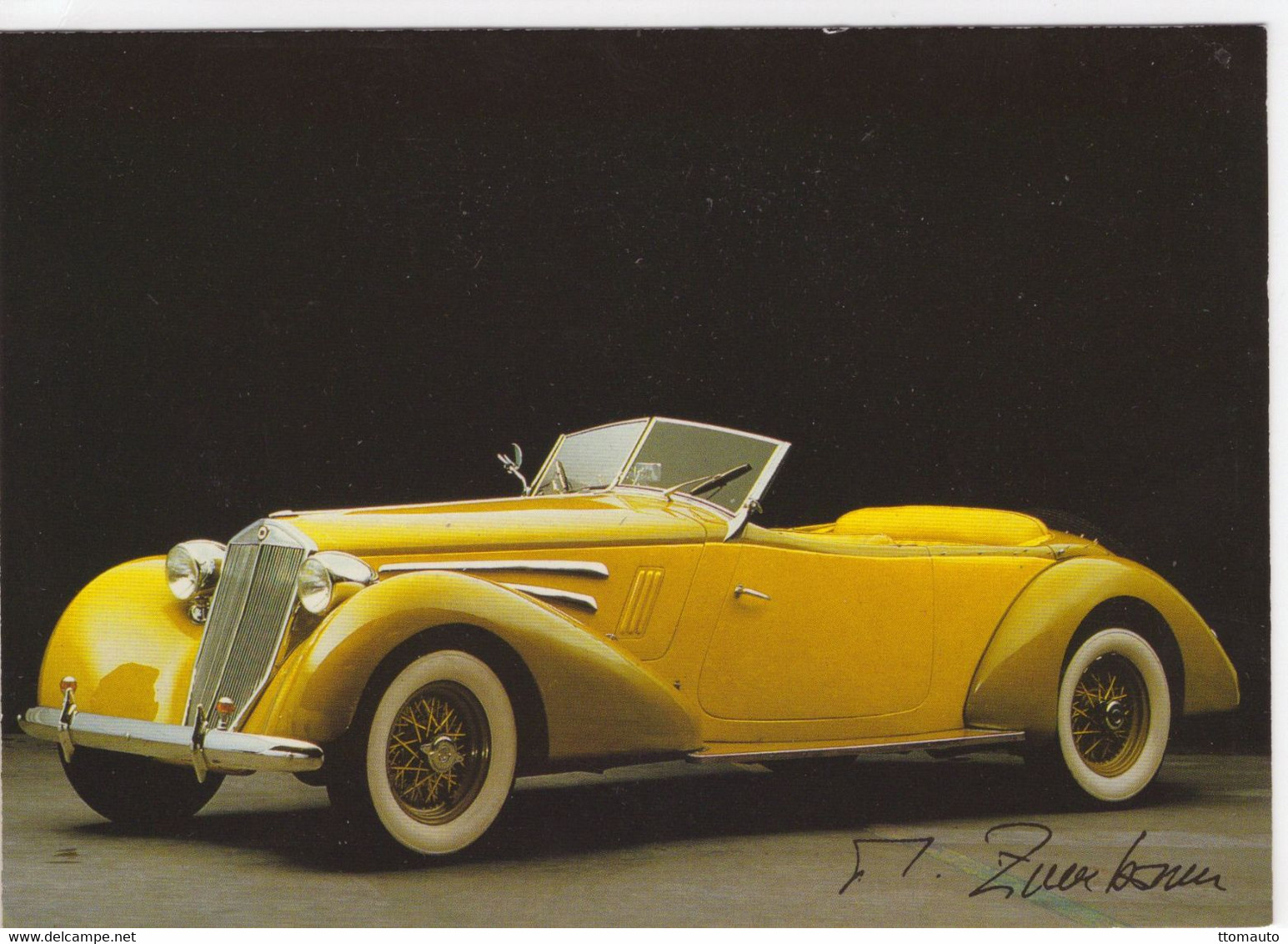 Lancia Astura  (1936)  -  Photo By Studio Zumbrunn     -  Carte Postale - PKW