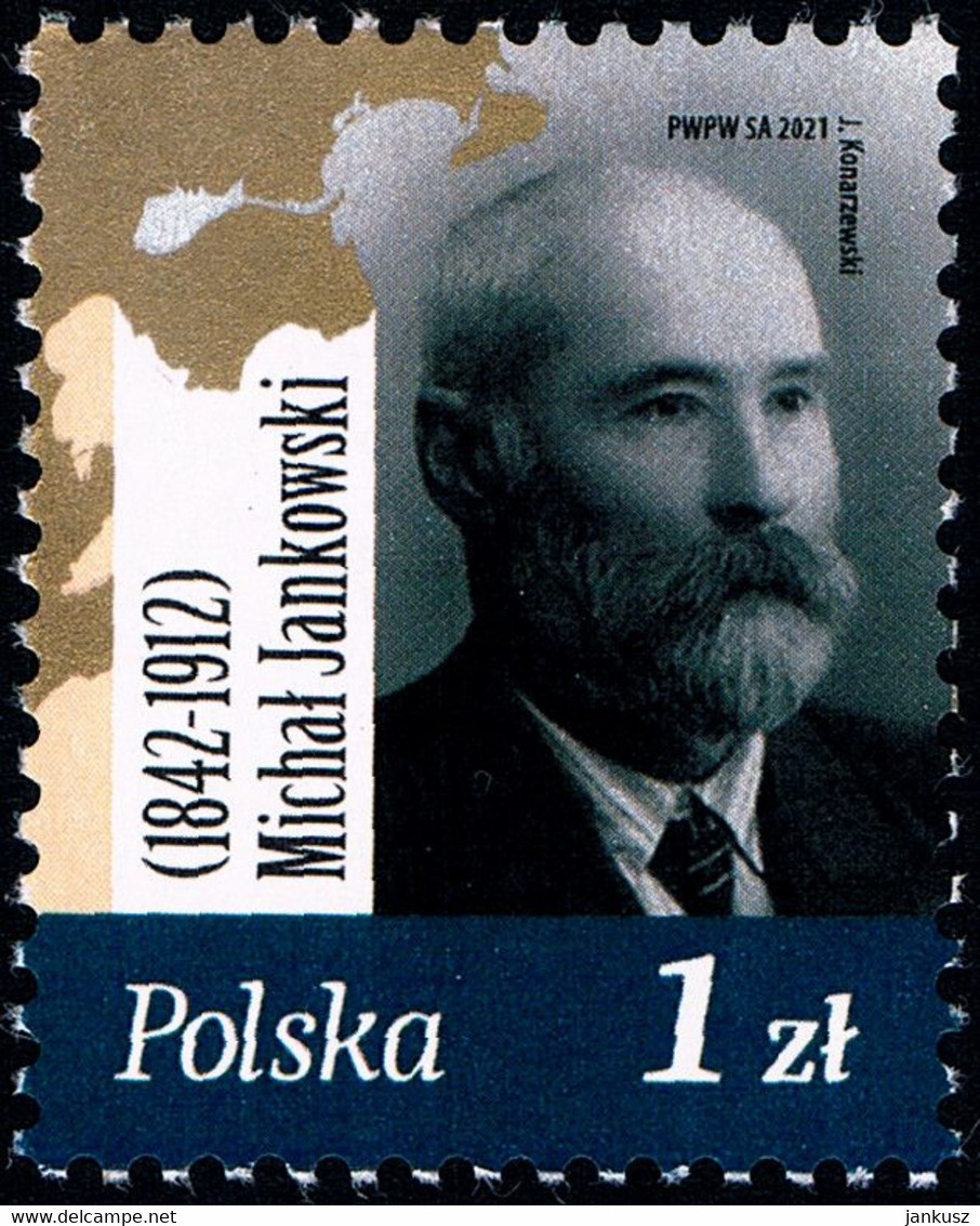 Poland 2021 Fi 5134 Mi 5284 Michał Jankowski (1842-1912) - Unused Stamps