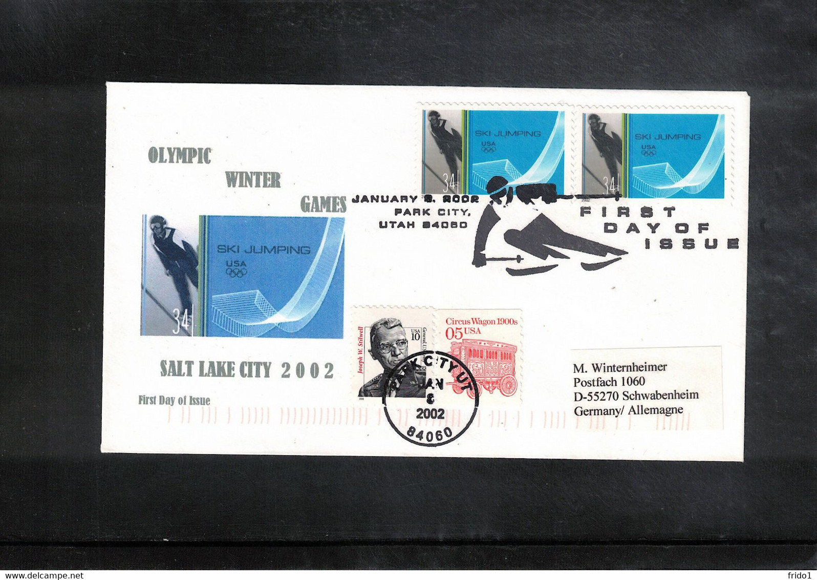 USA 2002 Olympic Games Salt Lake City - Ski Jumping Interesting Cover - Hiver 2002: Salt Lake City