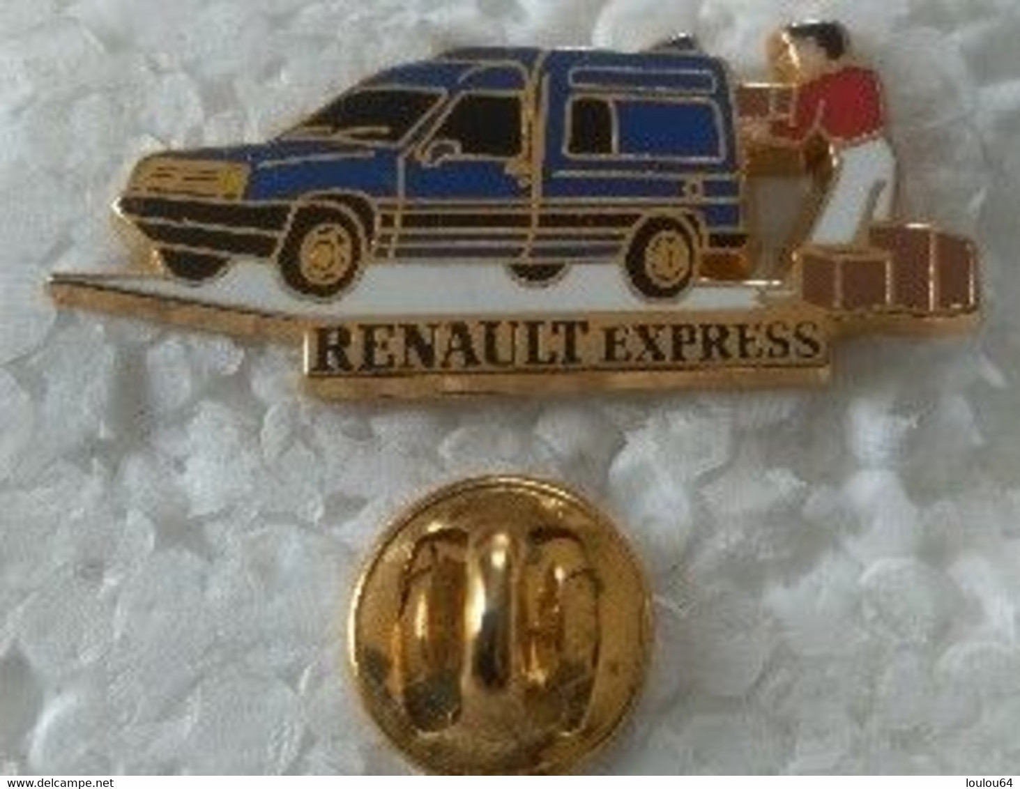 Pin's - Automobiles - RENAULT - EXPRESS - Bleu Marine - Signé ARTHUS BERTRAND - - Renault