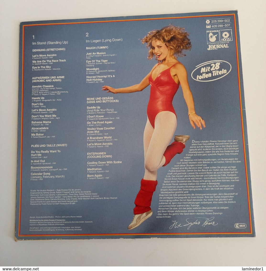 Sydne Rome, Aérobic, Fitness Dancing, Vinyle 33 Trs 1983,La Gymnastique Qui Fait Plaisir - Dance, Techno & House