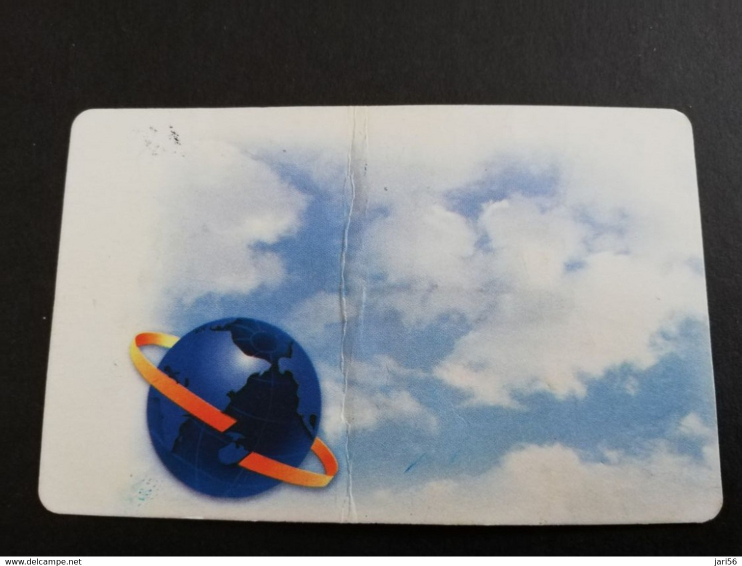 GUAM/ SAIPAN  PHONECARD  EARTH SPHERE WITH SKY HELLO ASIA PHONE CARDCARD   $ ?,- Fine Used  ** 5422 ** - Guam