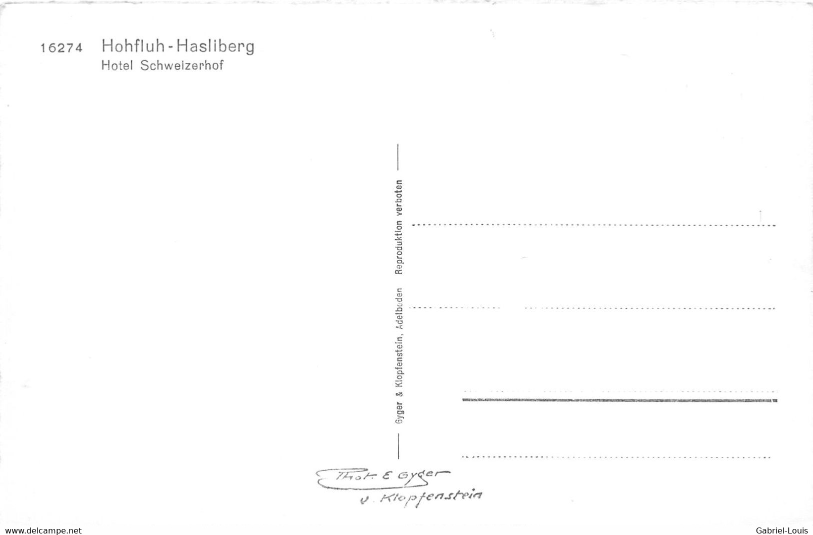 Hohfluh-Hasliberg Hotel Schweizerhof - Hasliberg