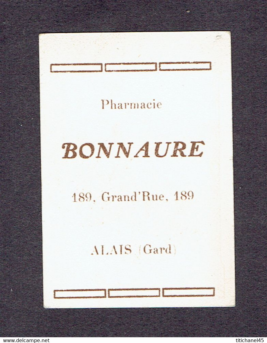 Carte Parfum ARYS "SECRET D'ARYS"- Pharmacie BONNAURE 189 Grand'Rue ALLAIS (GARD) - Catalogue G. FONTAN I N°3 A - Anciennes (jusque 1960)