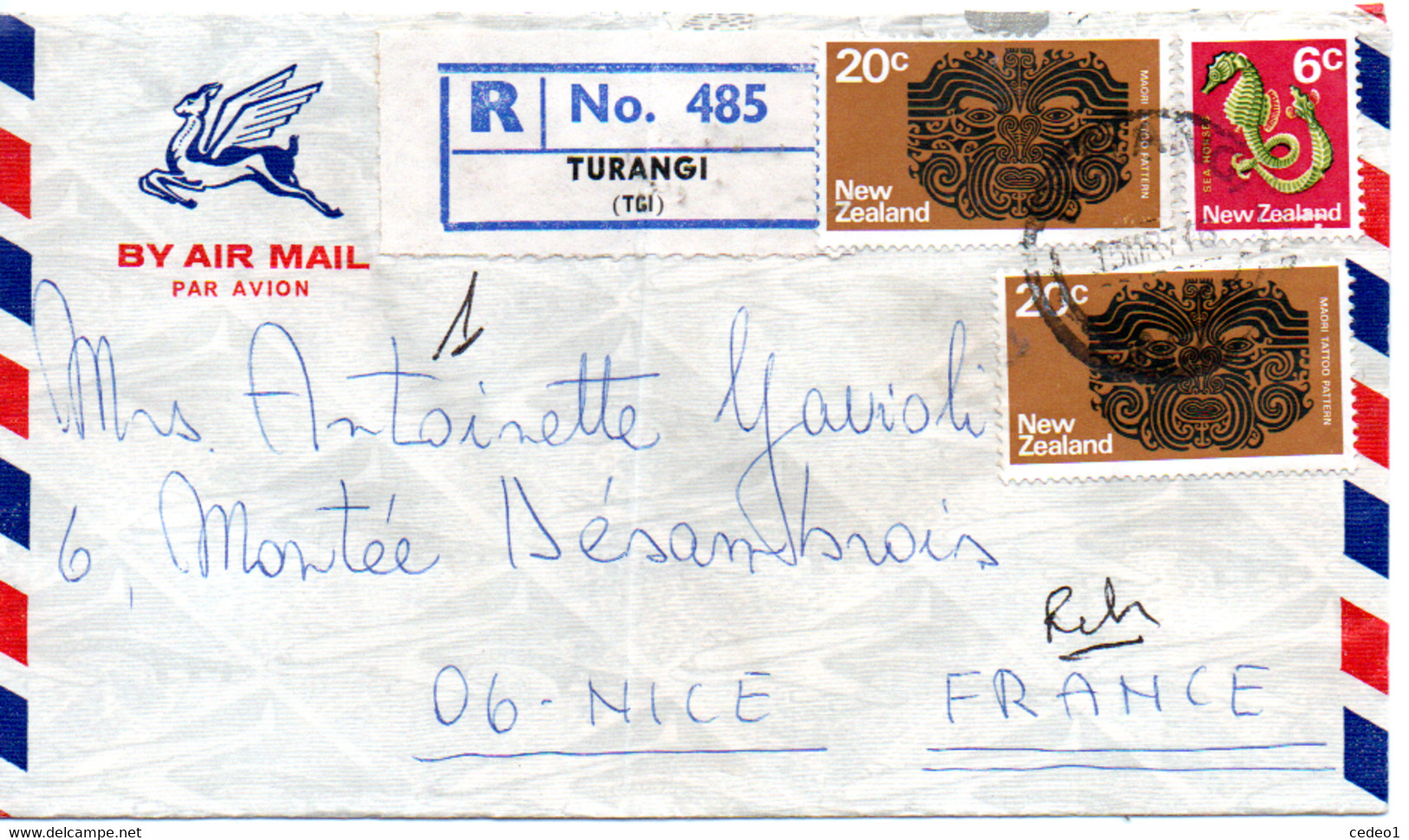 NEW-ZELAND  LETTRE RECOMMANDEE  TURANGI - Covers & Documents