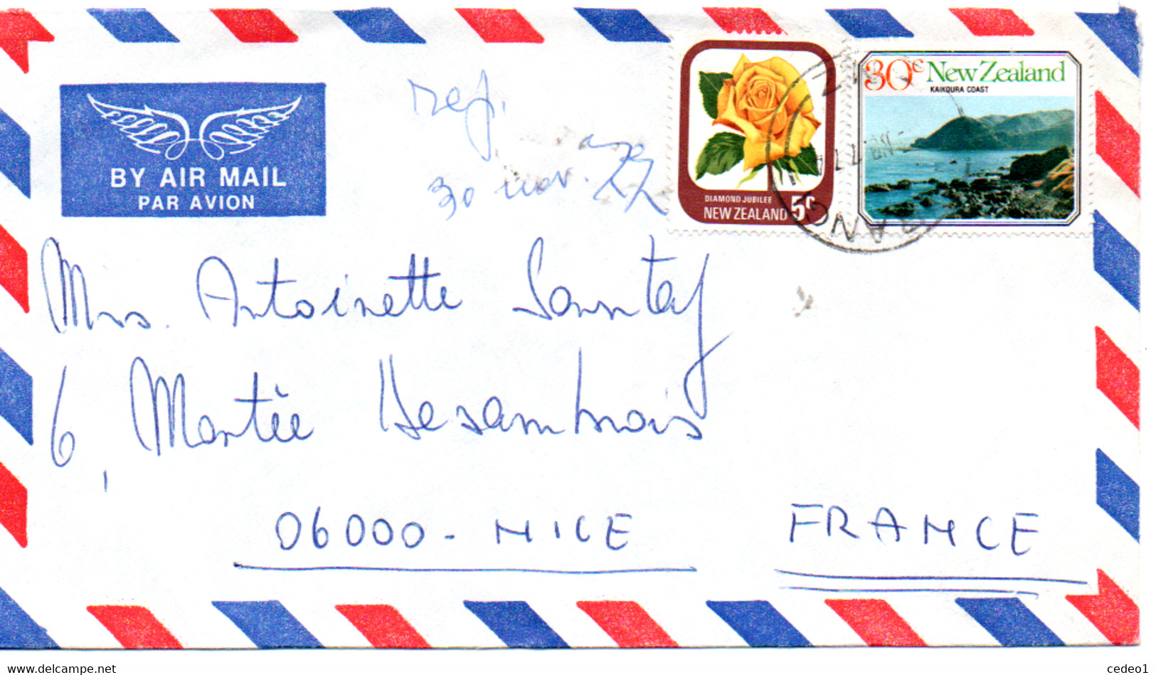 NEW-ZELAND  LETTRE  TURANGI  1977 - Lettres & Documents