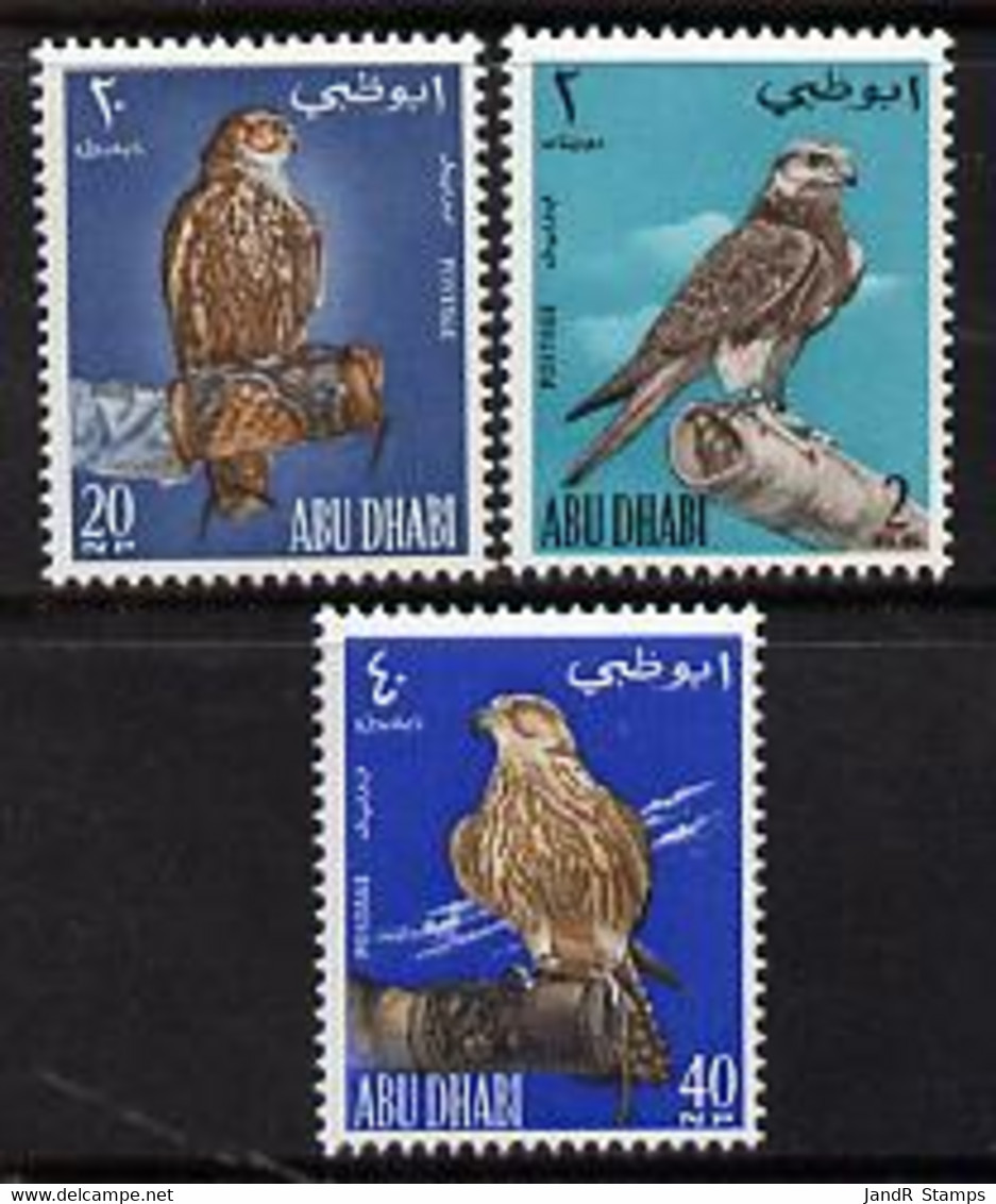 Abu Dhabi 1965 Falconry Set Of 3 Unmounted Mint, SG 12-14 - Abu Dhabi