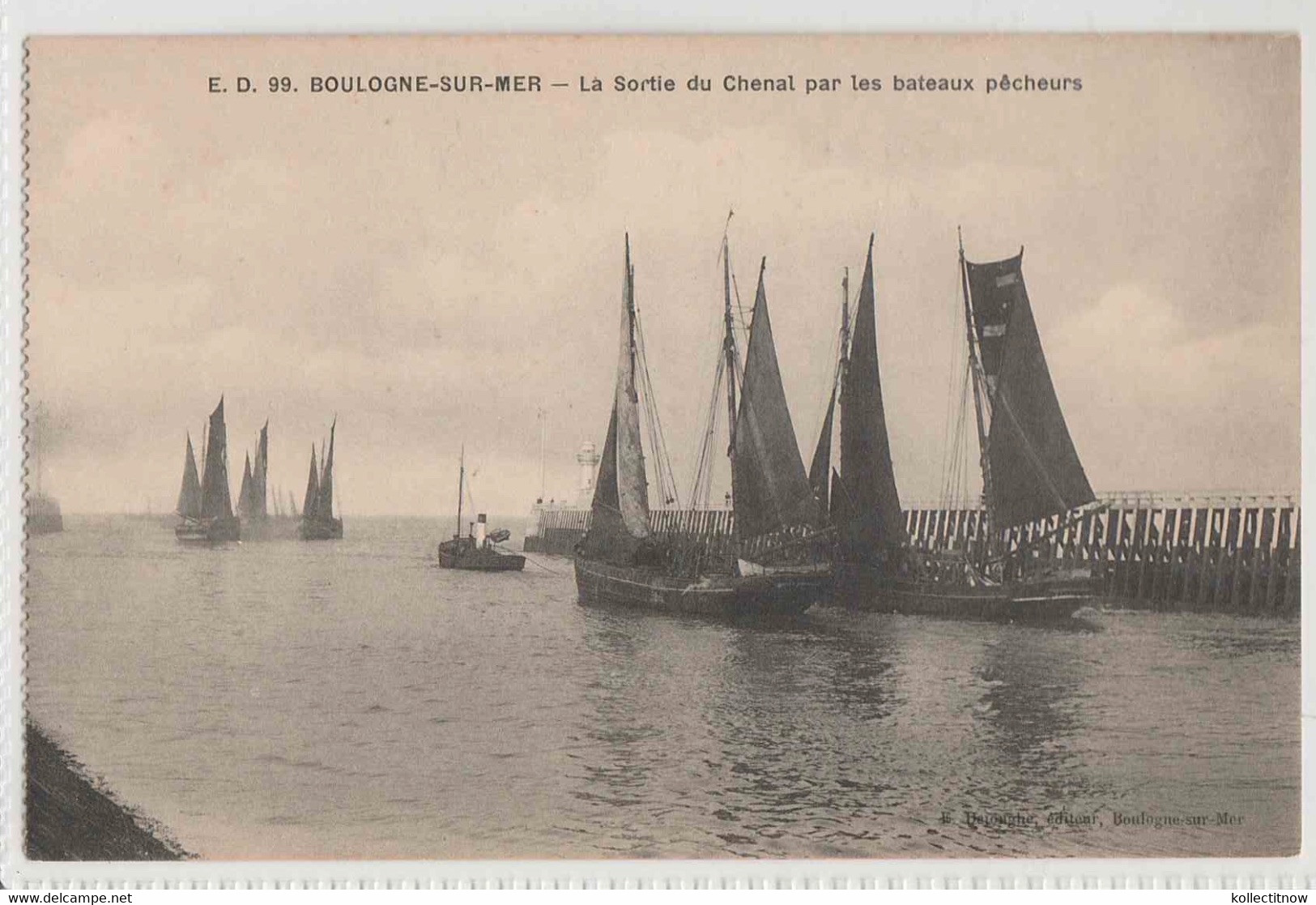 BOULOGNE SER MER - SAILING SHIPS AND TUG BOAT - Andere & Zonder Classificatie