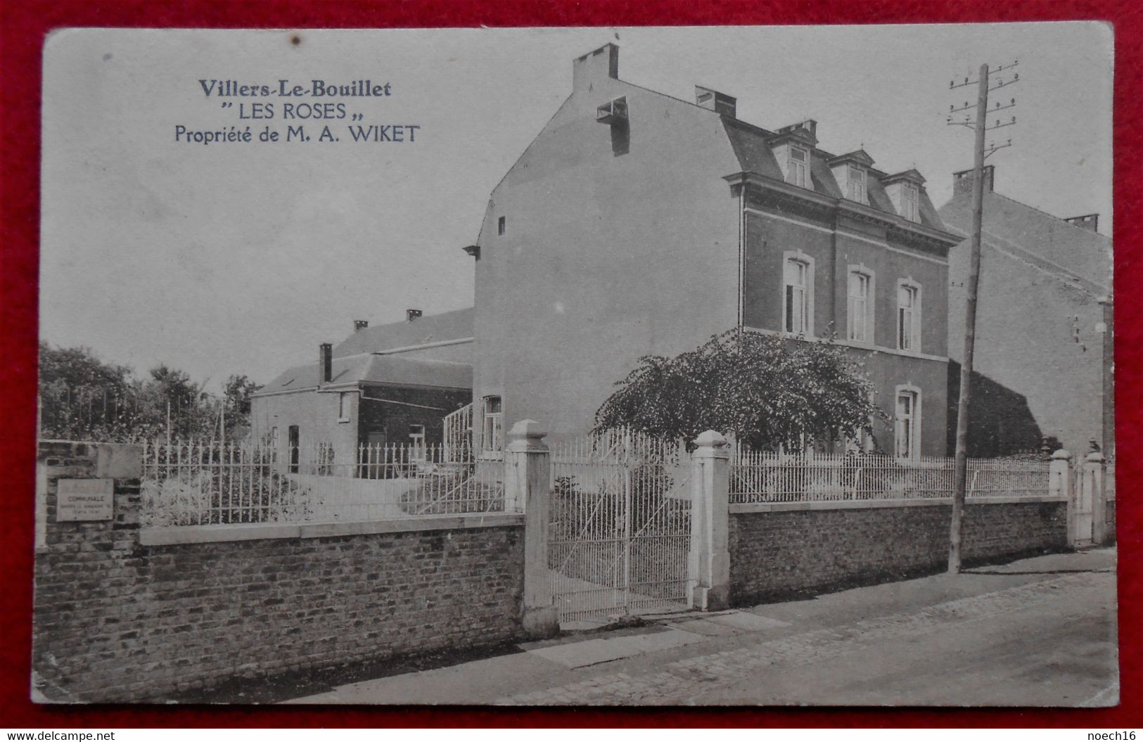 CPA 1913 Villers-Le-Bouillet, Liège - "Les Roses" - Propriété De M.A. Wiket - Villers-le-Bouillet