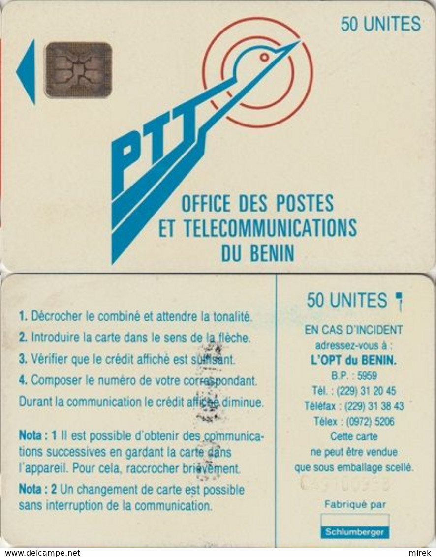 403/ Benin; P2. PTT Logo, 50 Ut.,SC5 Afnor, CN C49100938 - Benin