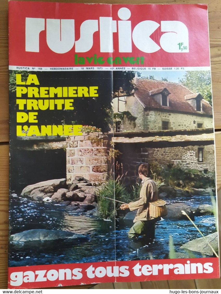 Rustica_N°168_18 Mars 1973_la Première Truite De L'année_gazons Tous Terrains - Tuinieren