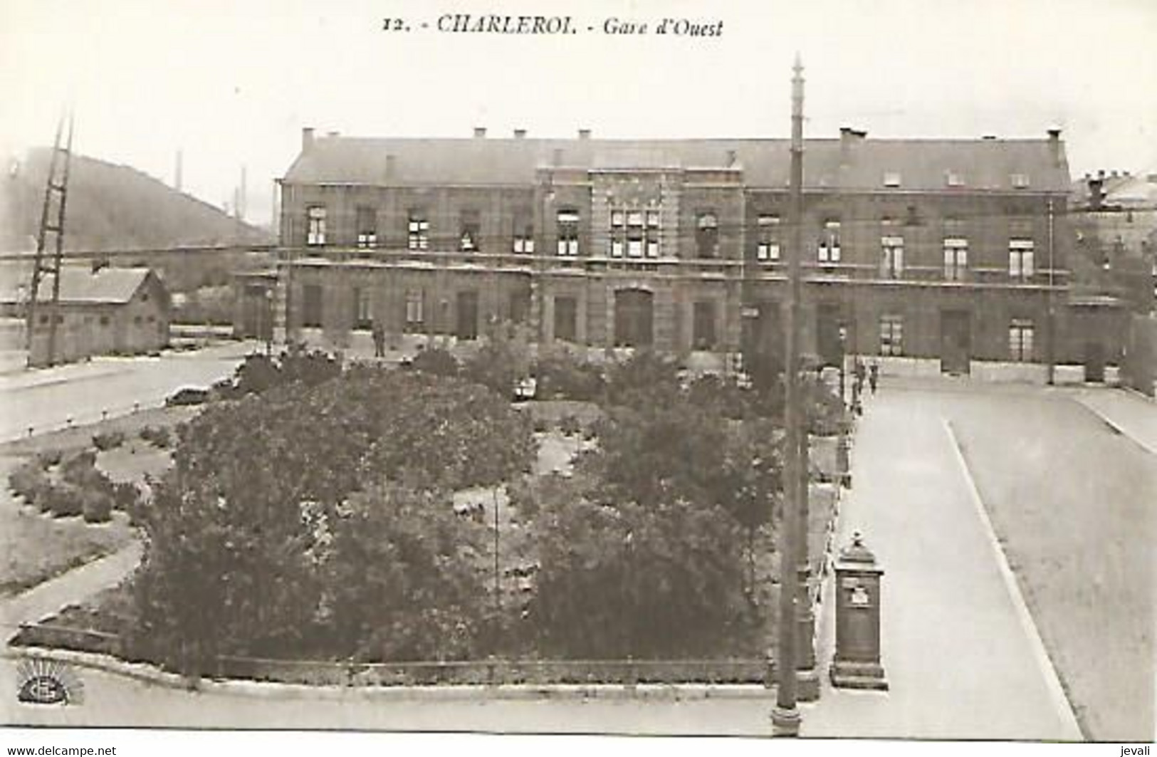 CPA/PK  - CHARLEROI  -  Gare De L' Ouest - Charleroi