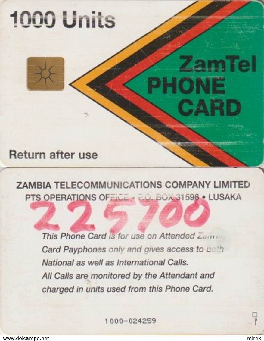 418/ Zambia; P1. ZamTel, 1000 Ut. - Sambia