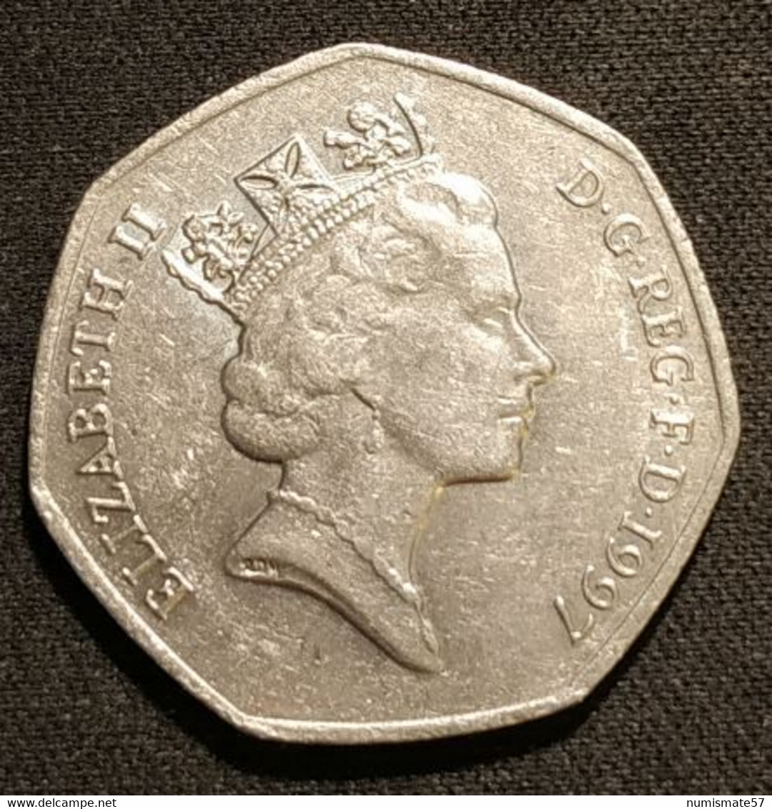 GRANDE BRETAGNE - 50 PENCE 1997 - Elizabeth II - 3e Effigie - Petit Module - KM 940.2 - 50 Pence