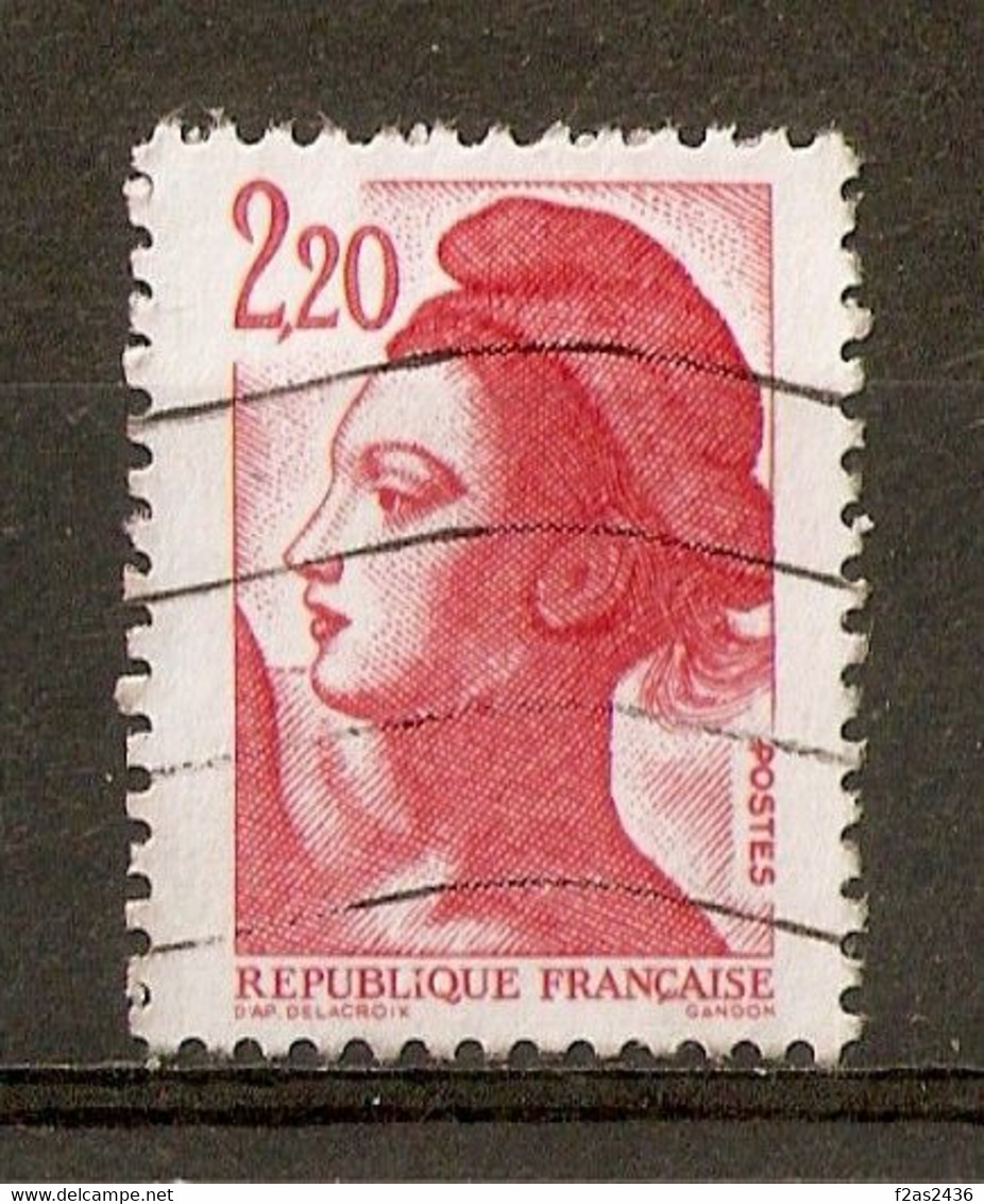 1985 Liberté De Gandon N°2376 (type I) Rare Variété Phosphore Interrompues !!! - Used Stamps