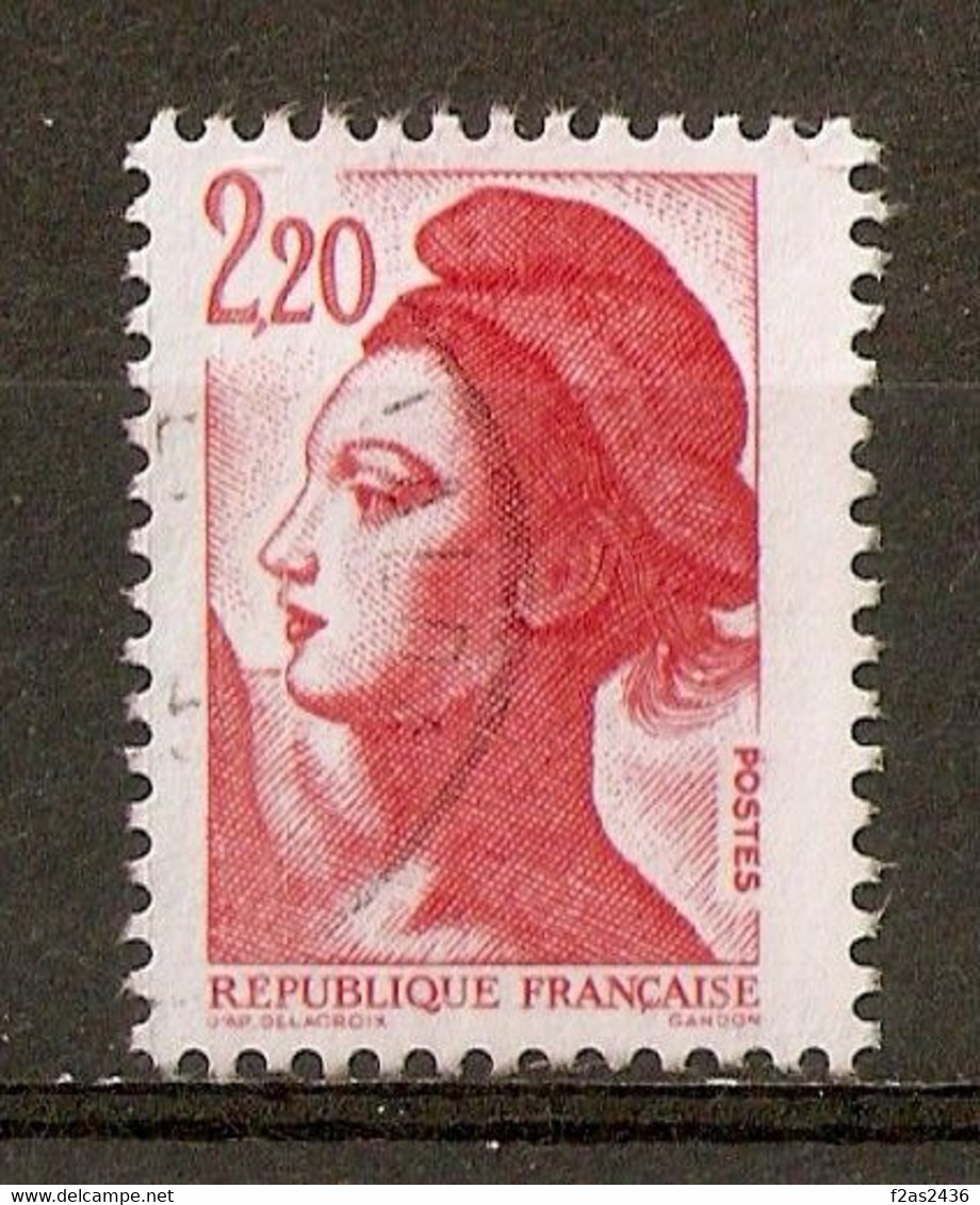 1985 Liberté De Gandon N°2376 (type I) Variété 3 Bandes Phosphore - Used Stamps