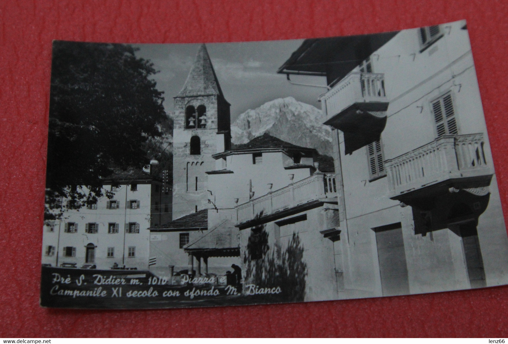 Aosta Prè St. Didier Chiesa San Lorenzo E La Piazza 1959 - Otros & Sin Clasificación