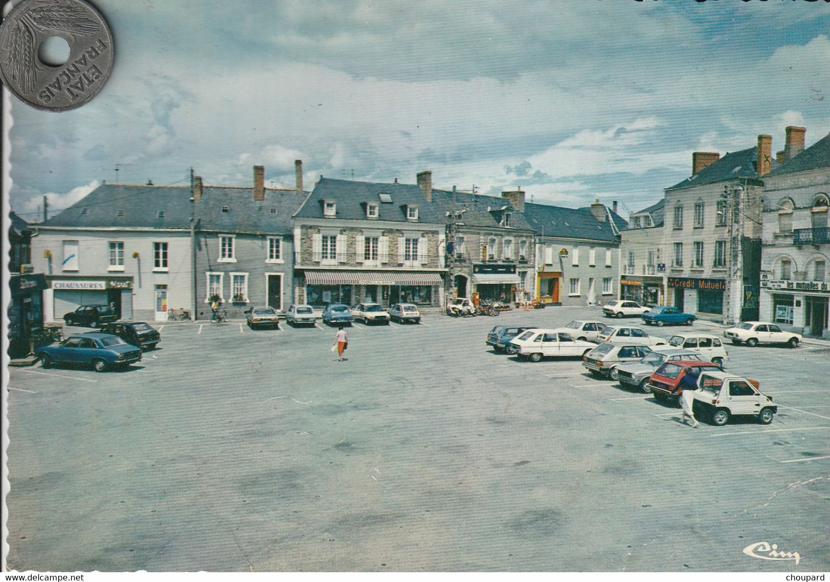 53 - Carte Postale Semi Moderne De Melay Du Maine    La Place - Meslay Du Maine