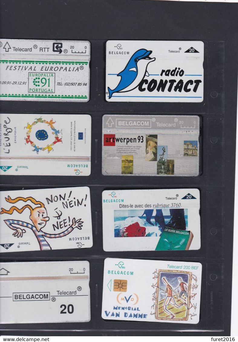 LOT  : 156 TELECARTES BELGIQUE RTT / BELGACOM  Dans Un Classeur LINDNER TB - [4] Collections