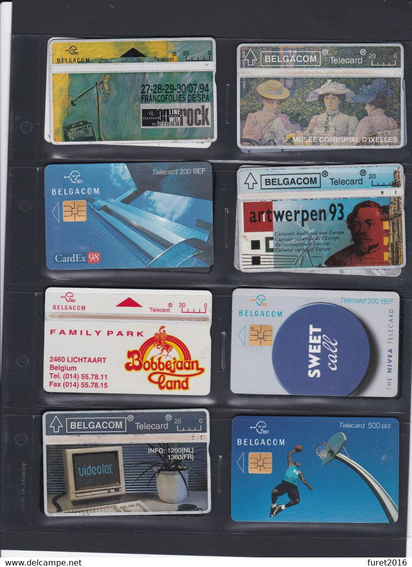 LOT  : 156 TELECARTES BELGIQUE RTT / BELGACOM  dans un classeur LINDNER TB