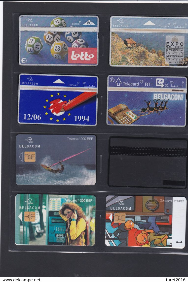 LOT  : 156 TELECARTES BELGIQUE RTT / BELGACOM  dans un classeur LINDNER TB