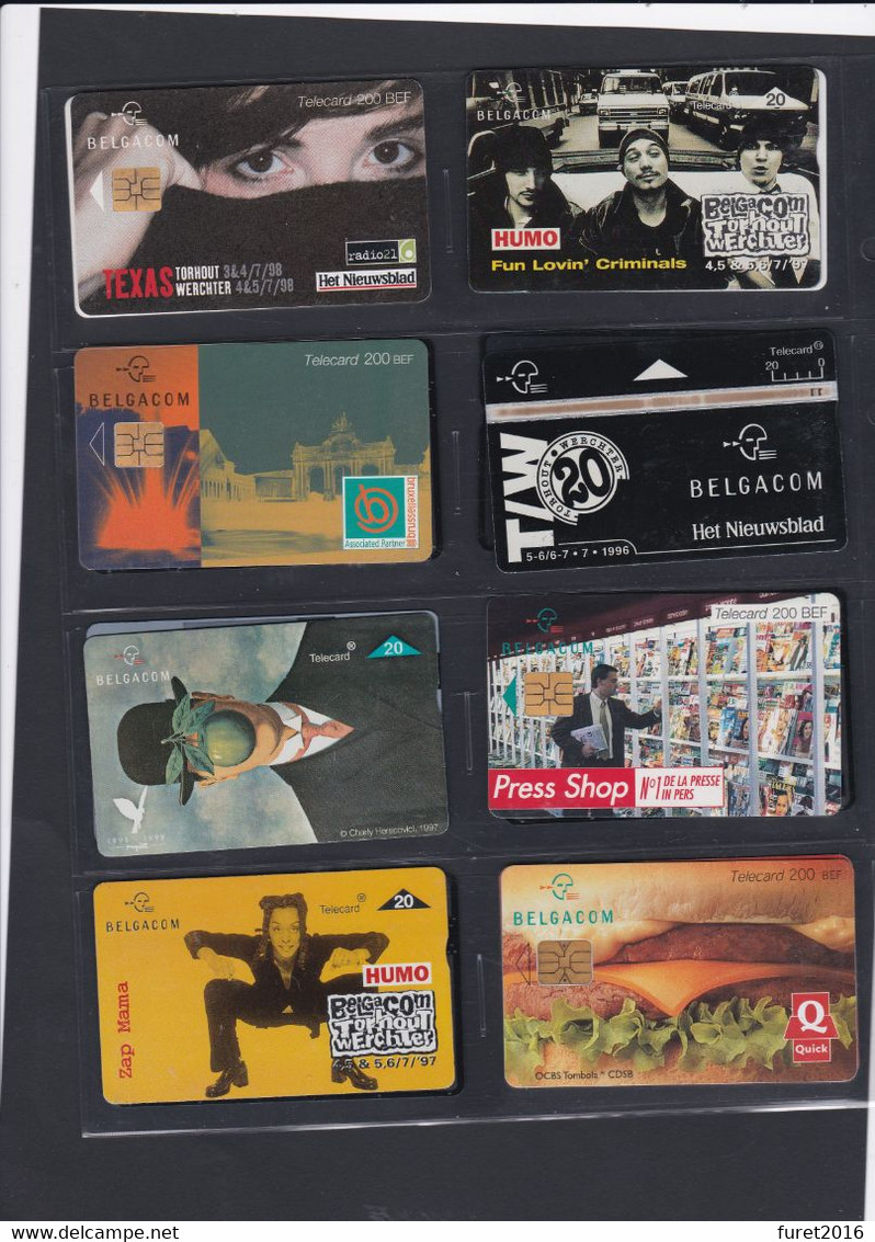 LOT  : 156 TELECARTES BELGIQUE RTT / BELGACOM  dans un classeur LINDNER TB