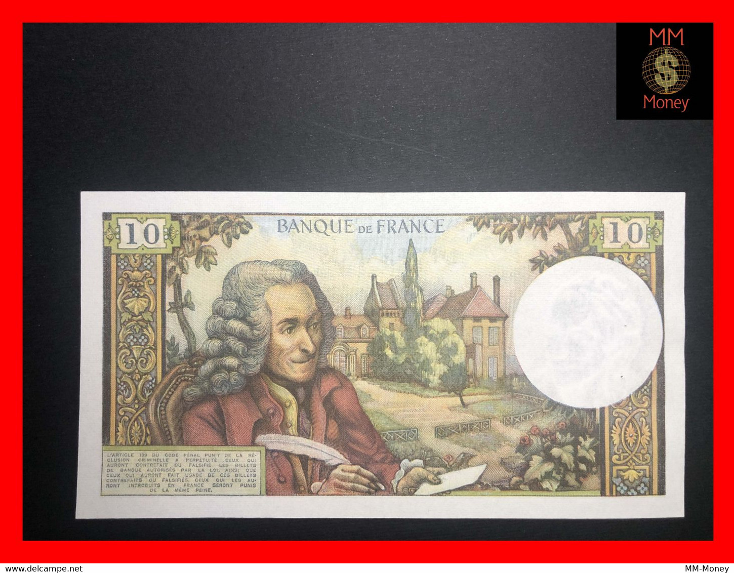 France 10 Francs  7.12.1972   P. 150  P.hs.     XF - 10 F 1963-1973 ''Voltaire''