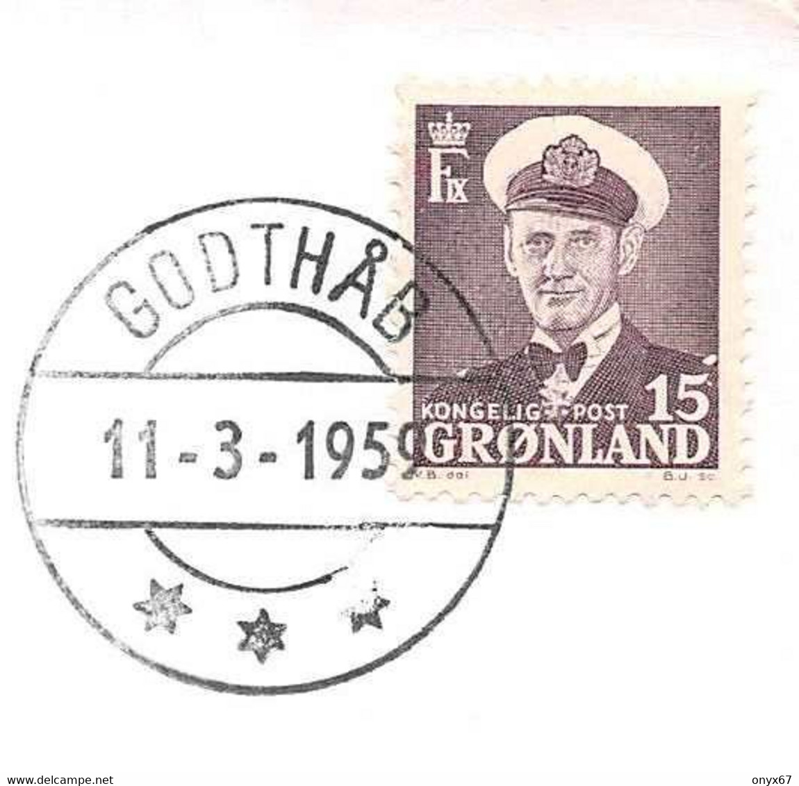 Chasseurs Indigènes Groenland-Greenland-Arctique-GODTHAB-Timbre-Stamp-Briefmarken-1959-Publicité-Pharmacie-Pentothal - Usati