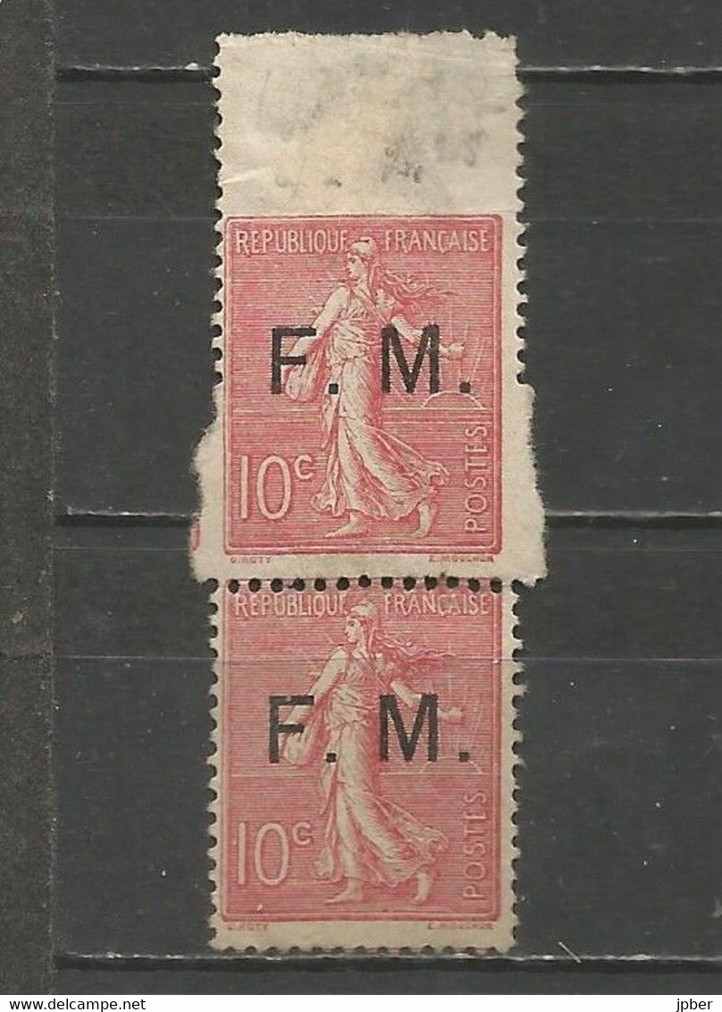 France - Franchise Militaire N°4 (*) - Curiosité De Dentelure - Unused Stamps