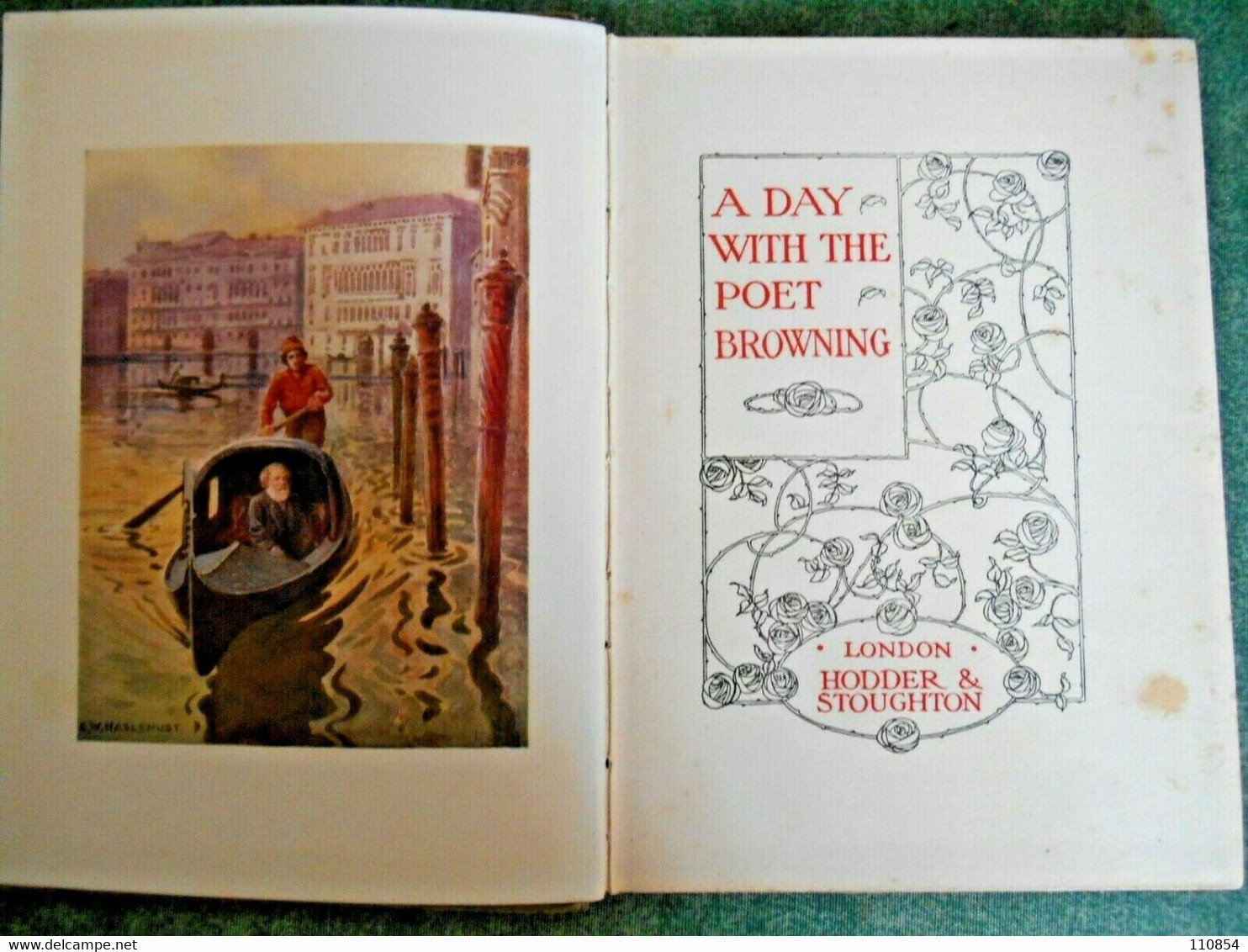 Browning ,Days With The Poets - London Hodder&Stoughton - Schöne Künste