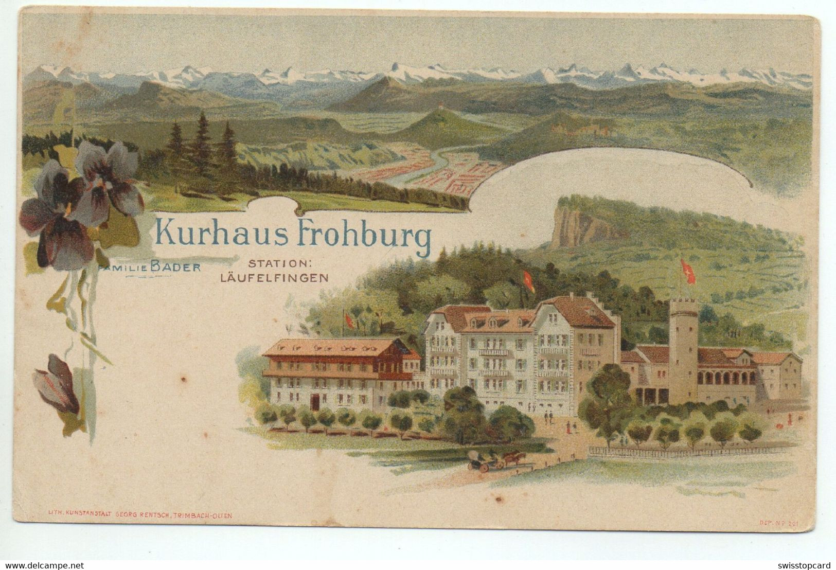 LITHO Kurhaus Frohburg LÄUFELFINGEN - Läufelfingen