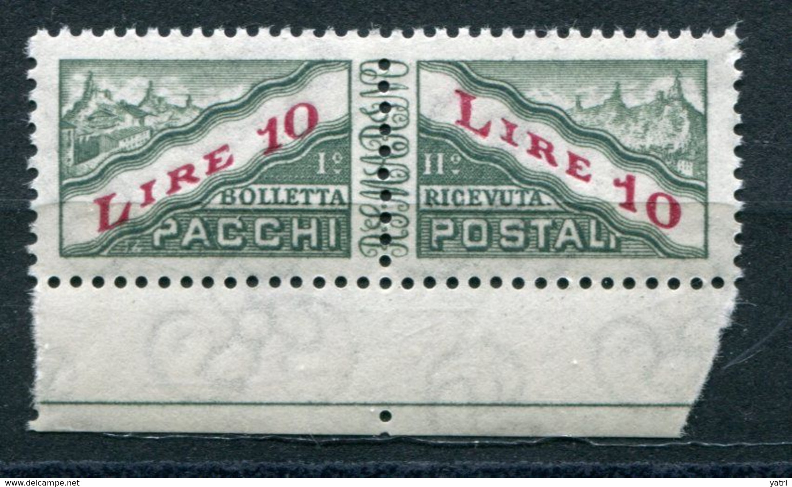 Repubblica Di San Marino  -  1965 -- 10 Lire Pacchi  Sass. 42 ** MNH - Parcel Post Stamps