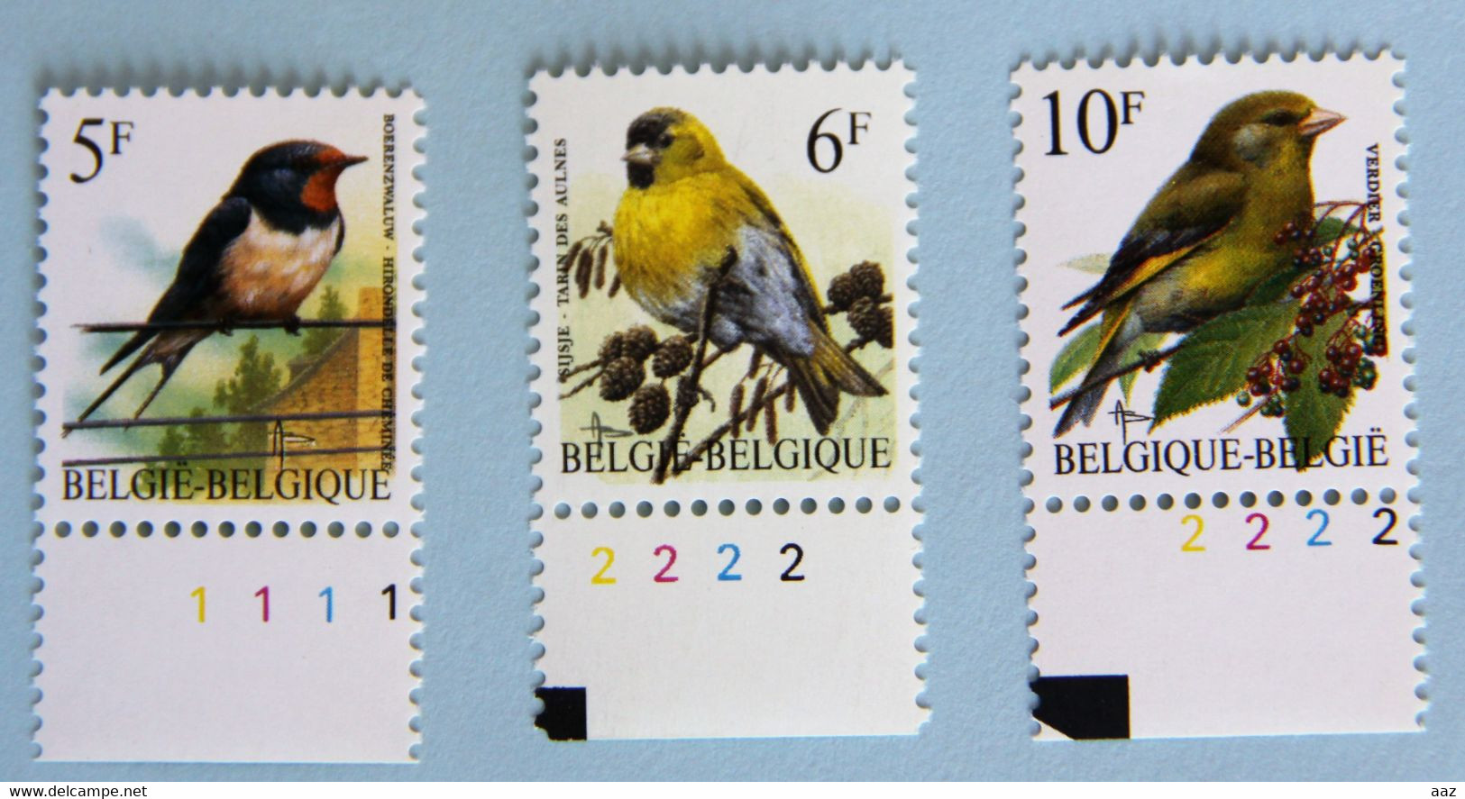 Hirondelle  Tarin Verdier N° De PL. - 1985-.. Birds (Buzin)