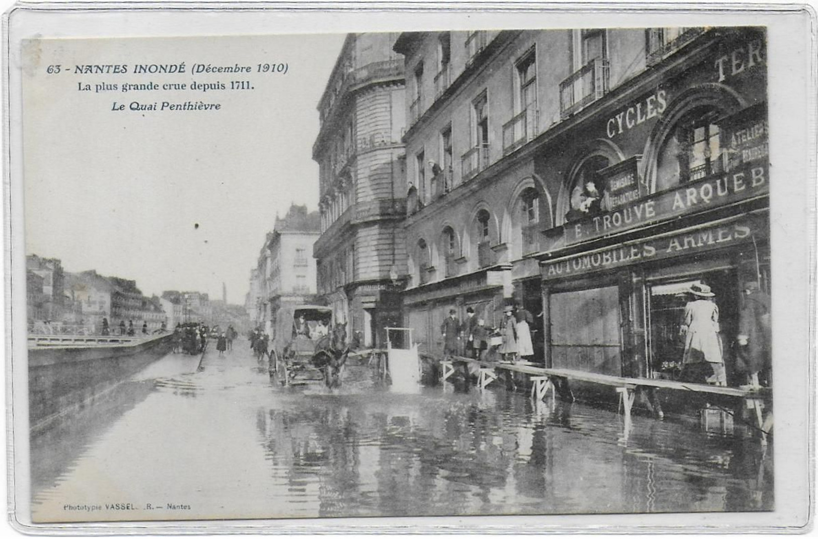 Nantes - Le Quai Penthièvre Inondé En 1910 - Nantes