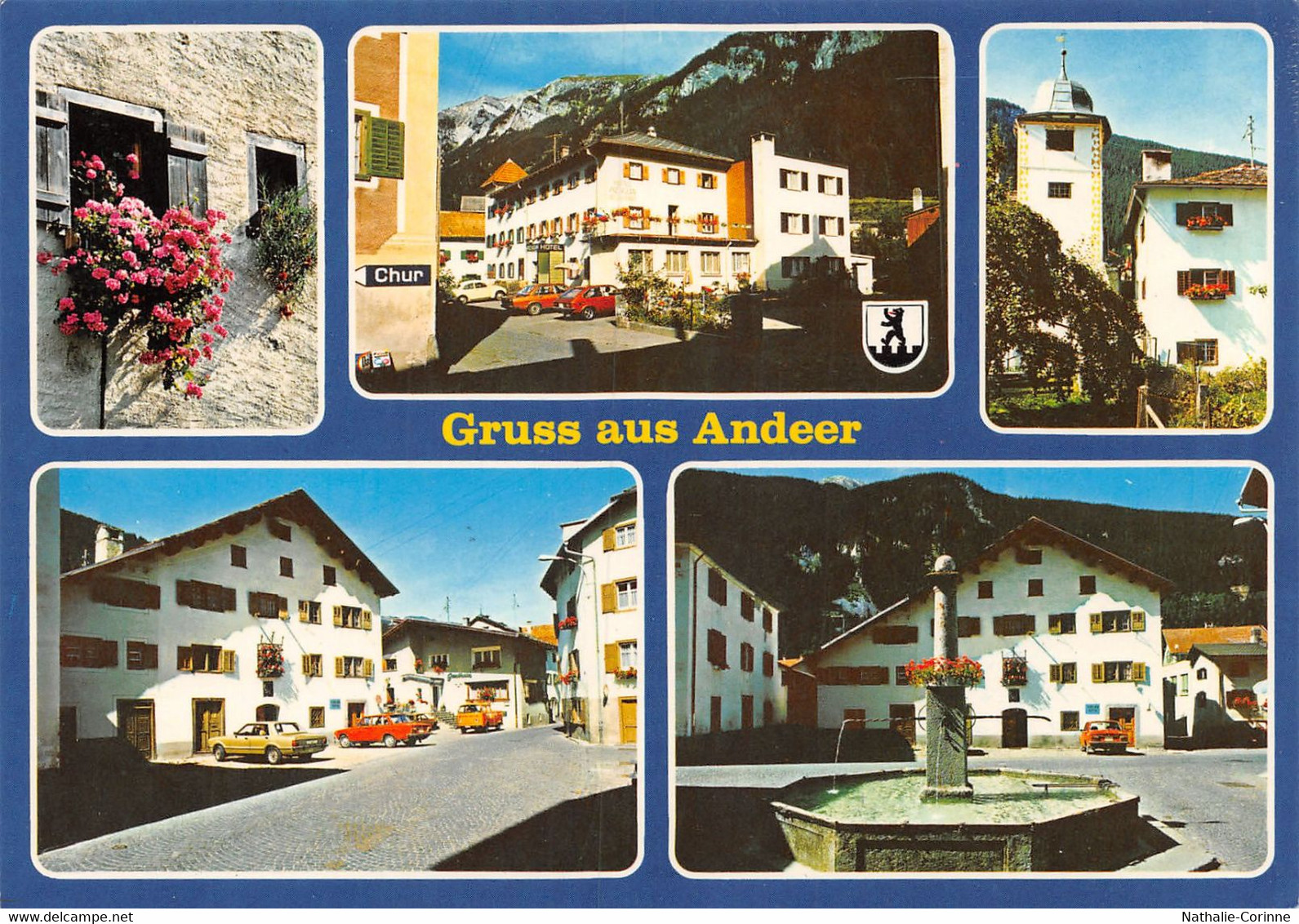 Gruss Aus Andeer - Oldtimer  (15 X 10 Cm) - Andeer