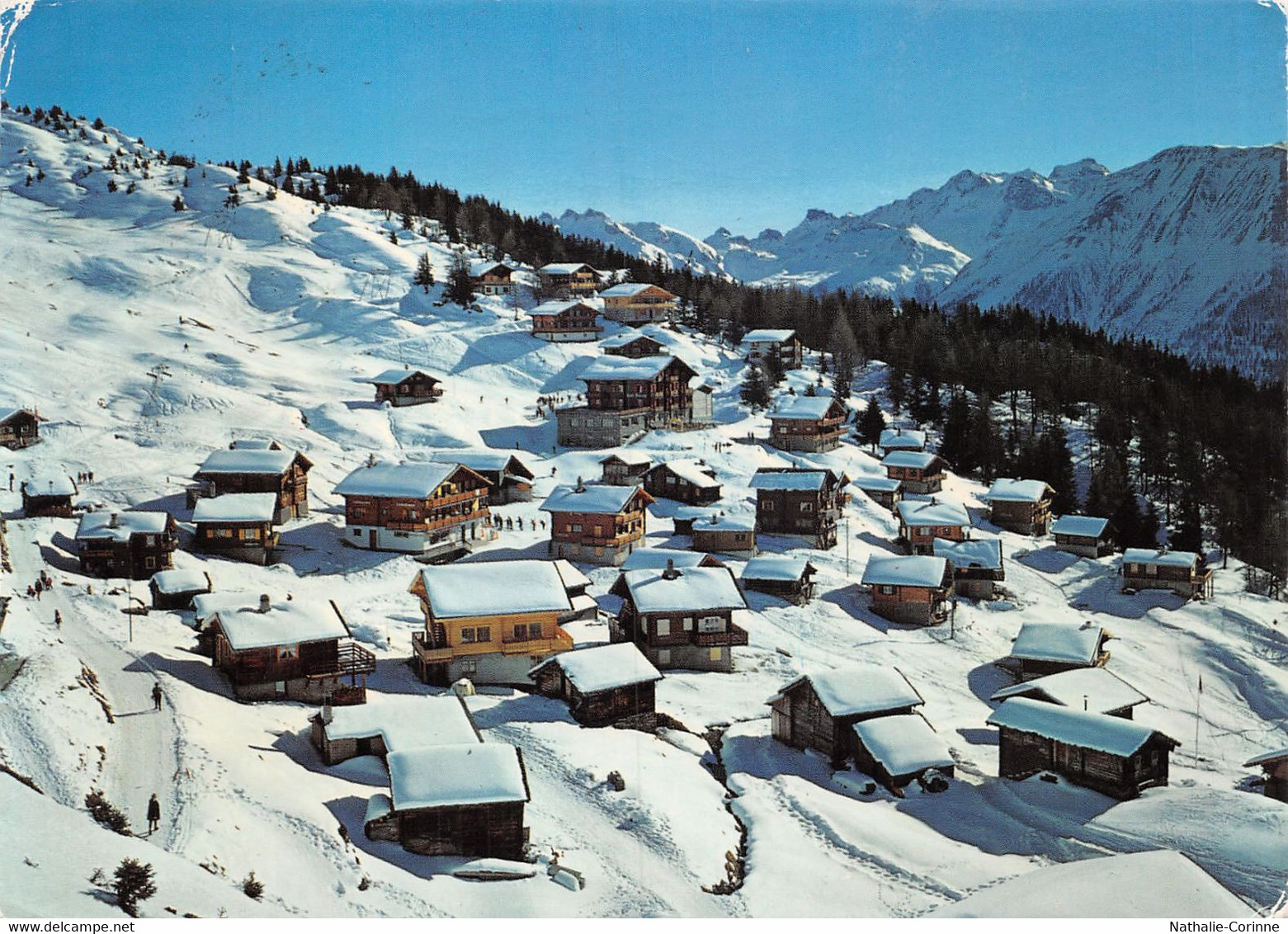 Bettmeralp Rothorn Schwartzhorn   (15 X 10 Cm) - Bettmeralp