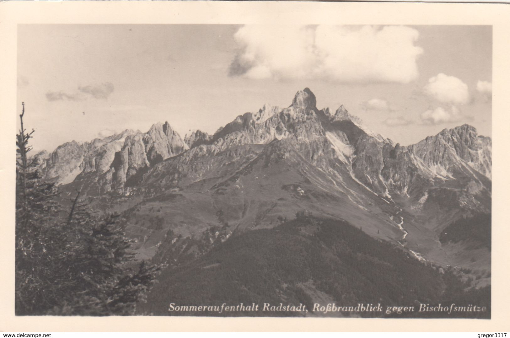 4108) RADSTADT - Roßbrand Blick Gegen Bischofsmütze ALT !! 1951 - Radstadt