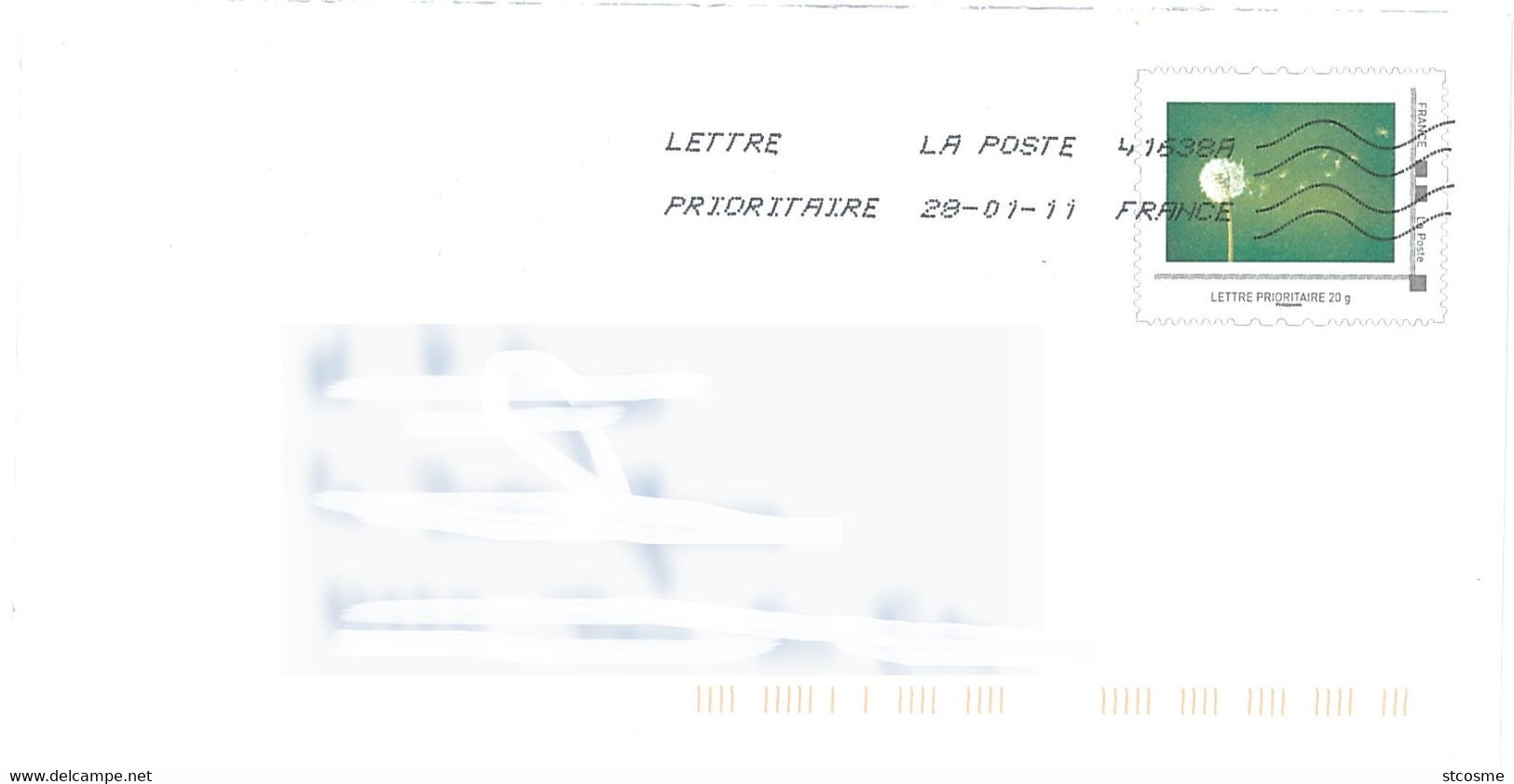 D1059 - Entier / Stationery / PSE - PAP Pissenlit En 2011 - Agrément G4S/10V158 - Prêts-à-poster:  Autres (1995-...)